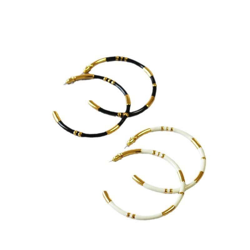 Vintage Handmade Gold Earring