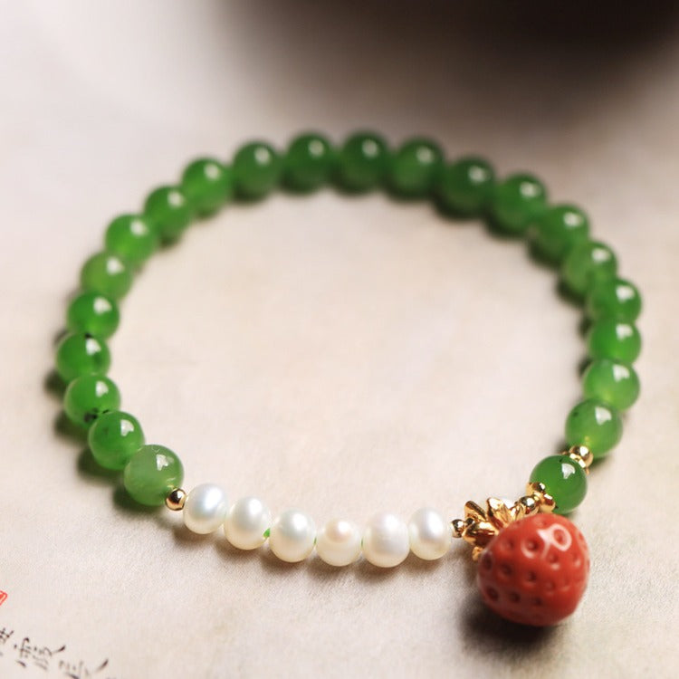 Delicate Artisan Pearl Bracelet
