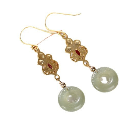 Delicate Artisan Gold Earring