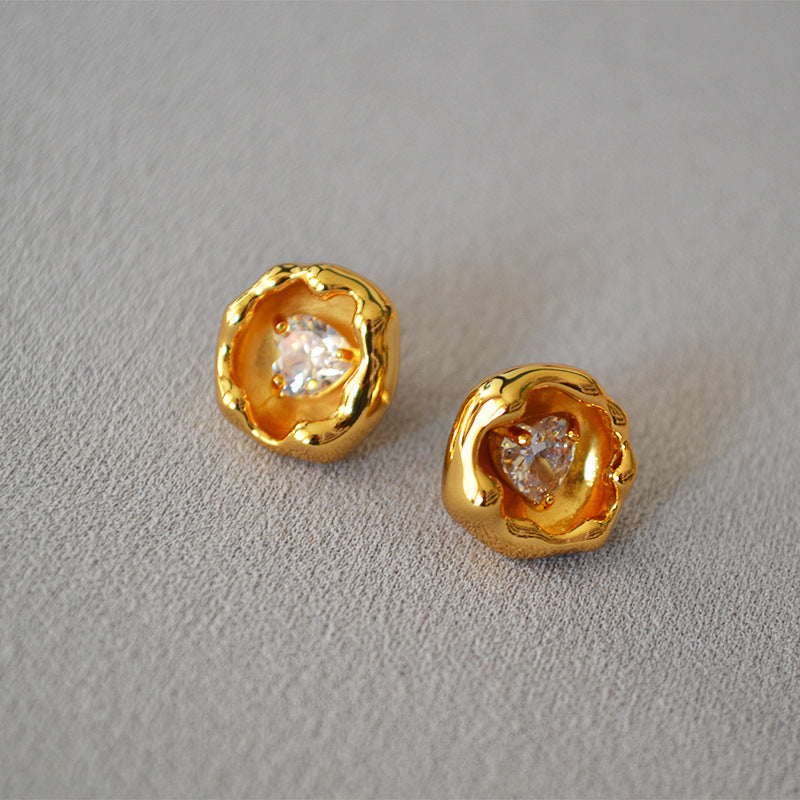 Vintage Handmade Silver Earring