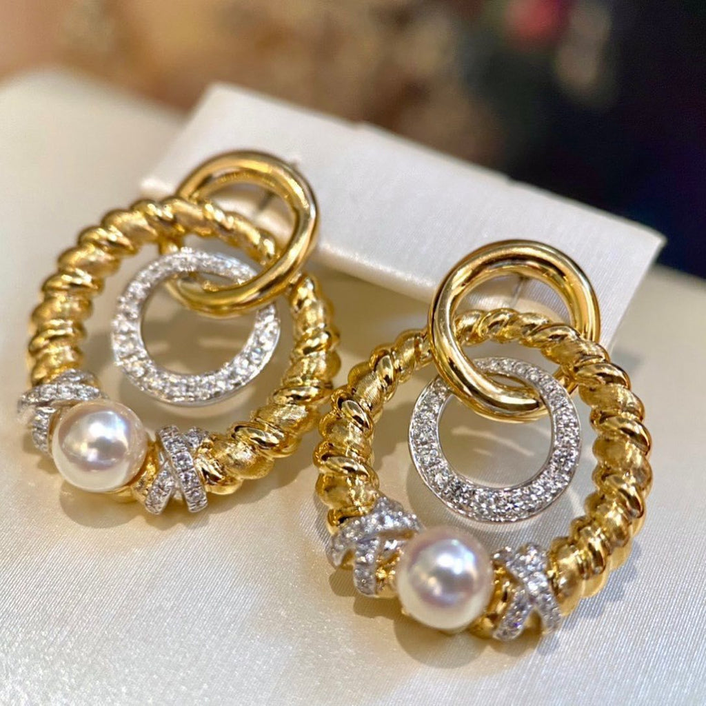 Delicate Artisan Pearl Earring
