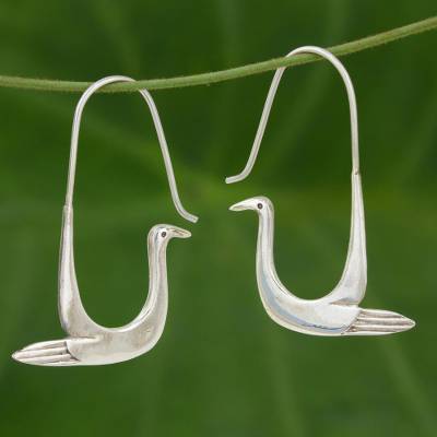 Vintage Handmade Silver Earring
