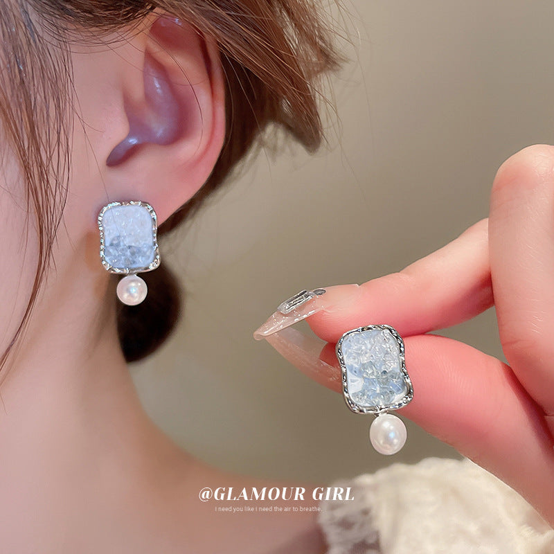 Delicate Artisan Pearl Earring