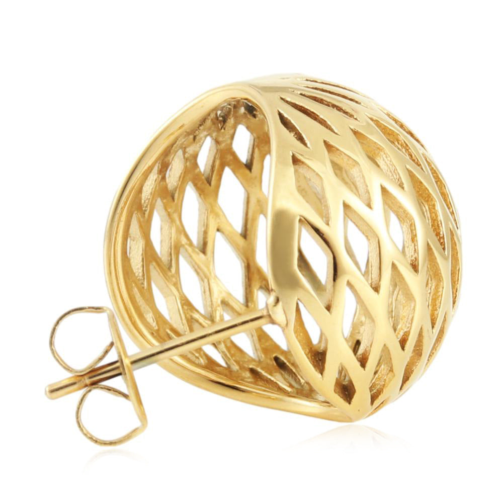Vintage Handmade Gold Earring