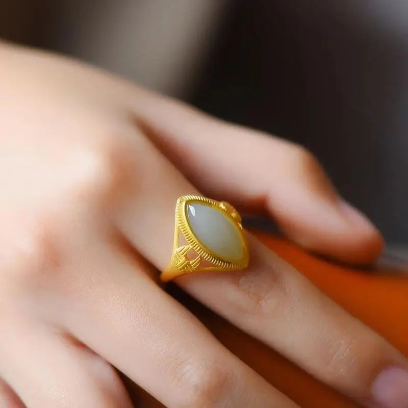 Delicate Artisan Gold Ring