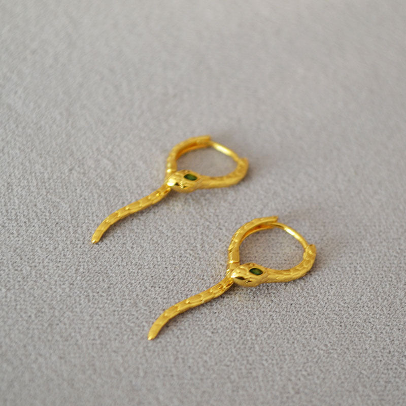 Delicate Artisan Gold Earring