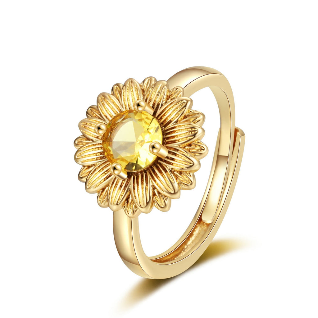 Delicate Artisan Gold Ring