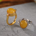 Delicate Artisan Gold Ring