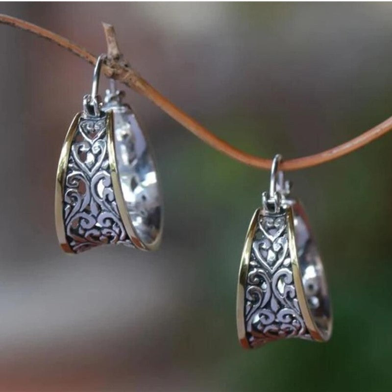 Vintage Handmade Silver Earring
