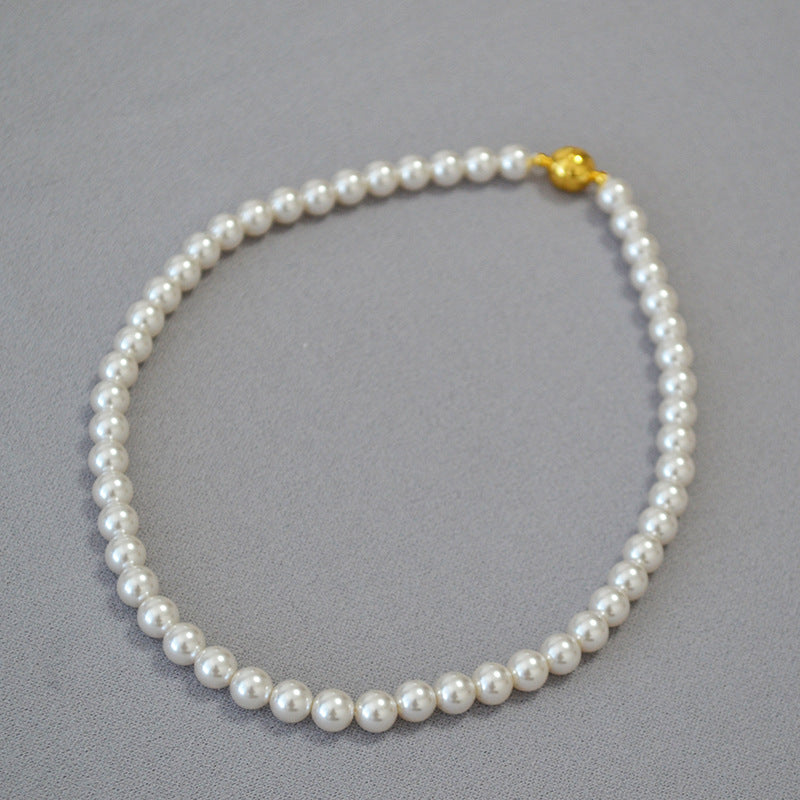 Delicate Artisan Pearl Necklace