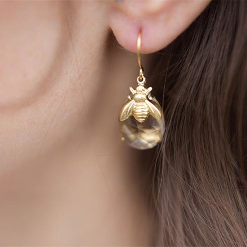 Vintage Handmade Gold Earring