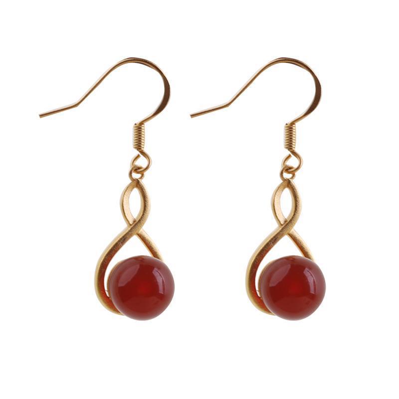 Delicate Artisan Gold Earring