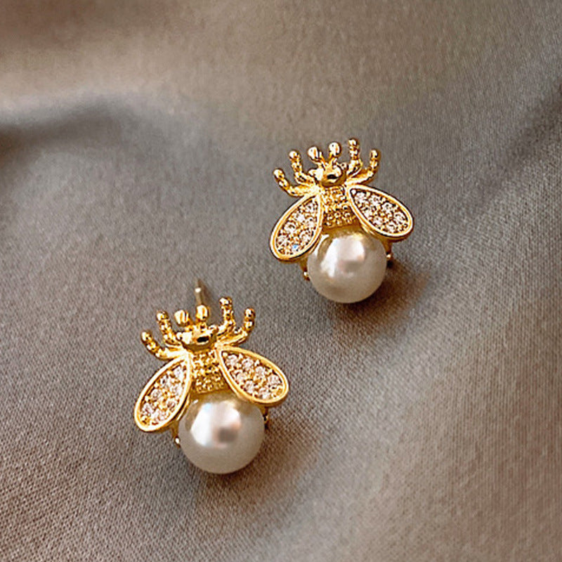 Delicate Artisan Pearl Earring