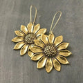 Delicate Artisan Gold Earring