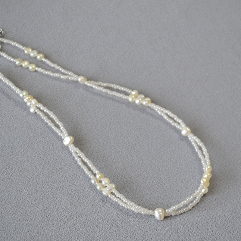 Delicate Artisan Pearl Necklace