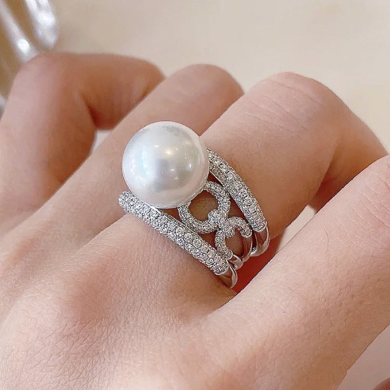 Romantic Pearl Ring for Special Moments