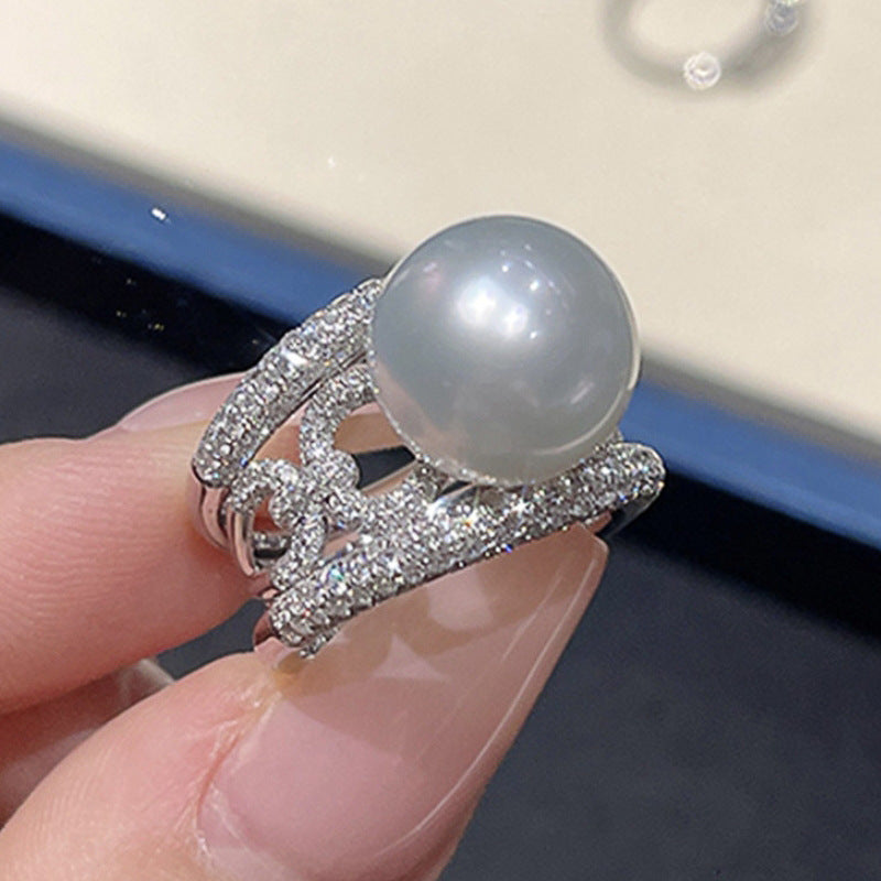 Delicate Artisan Pearl Ring