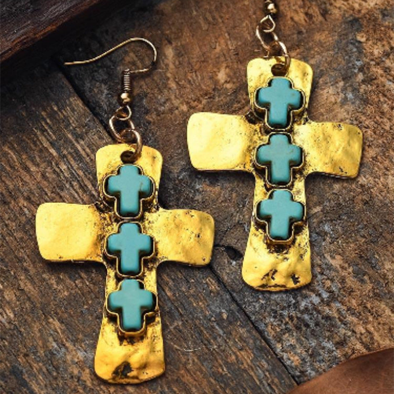 Delicate Artisan Gold Earring
