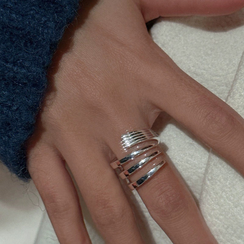Beautiful Silver Ring with Unique Style