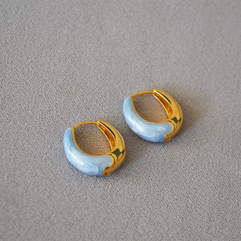 Vintage Handmade Gold Earring
