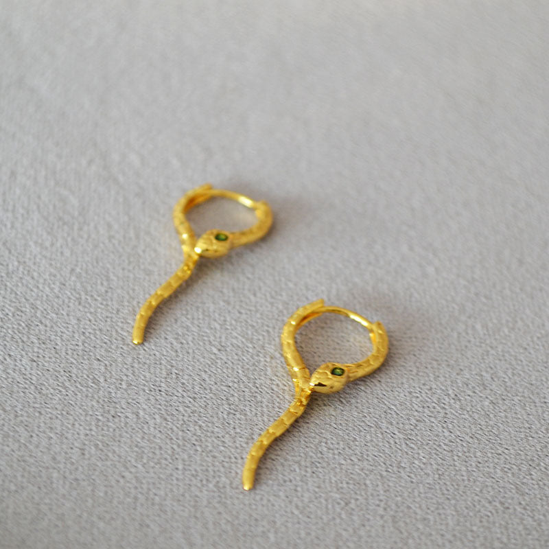 Delicate Artisan Gold Earring