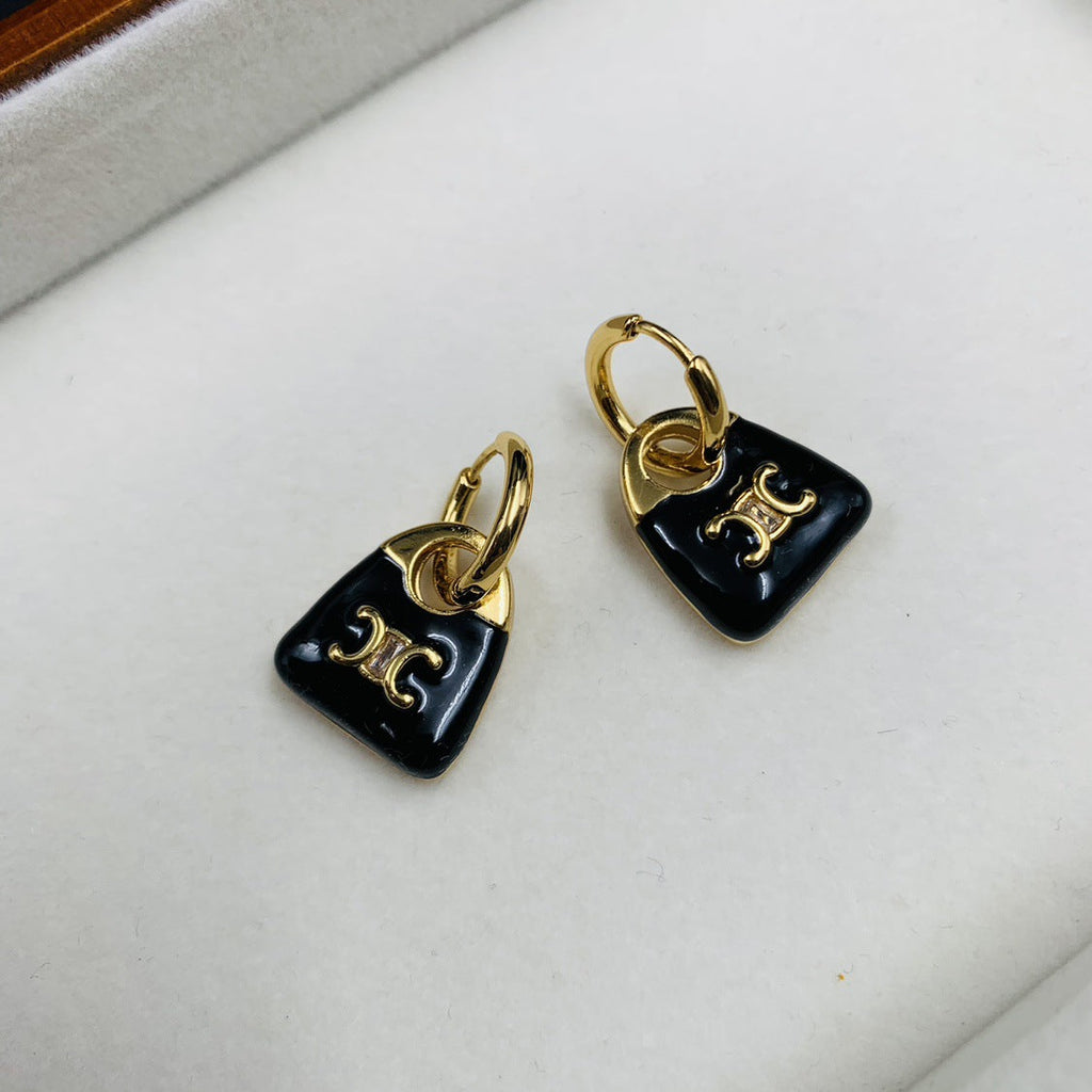 Vintage Handmade Gold Earring