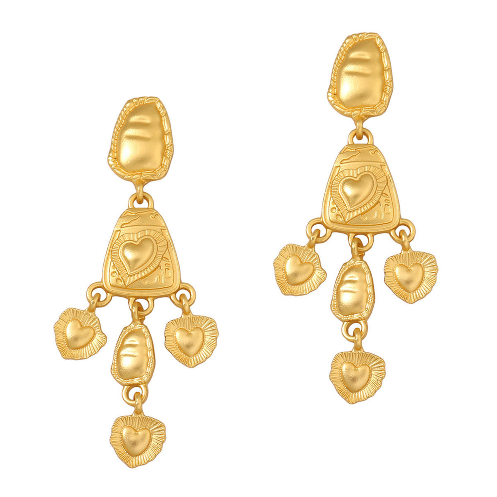 Romantic Gold Earring for Special Moments