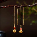Delicate Artisan Gold Earring
