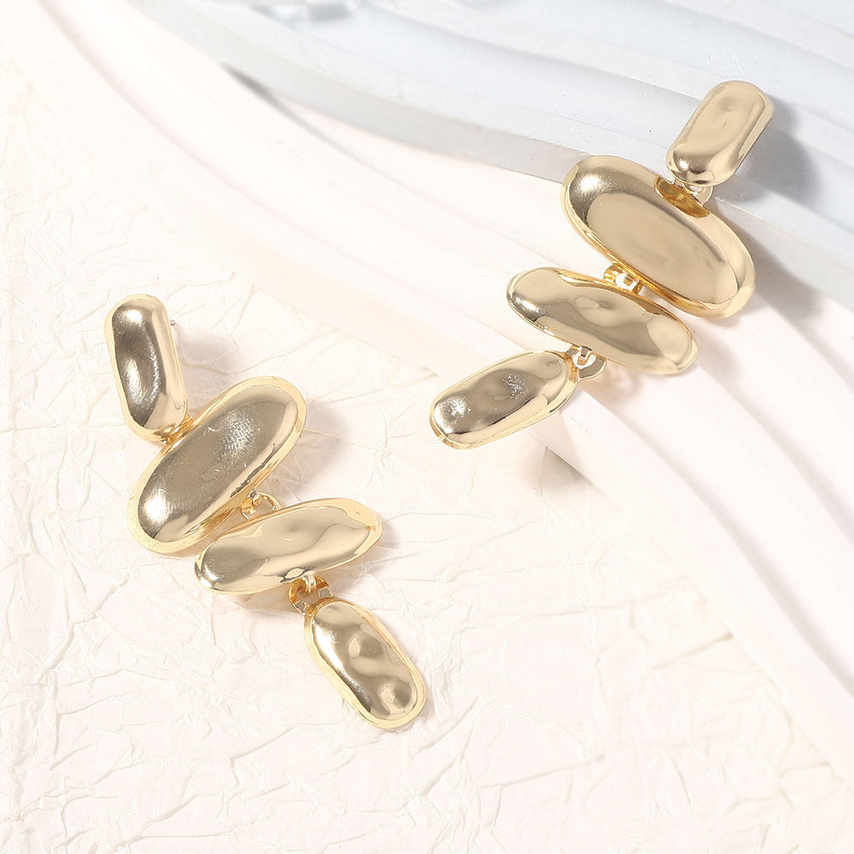 Vintage Handmade Gold Earring
