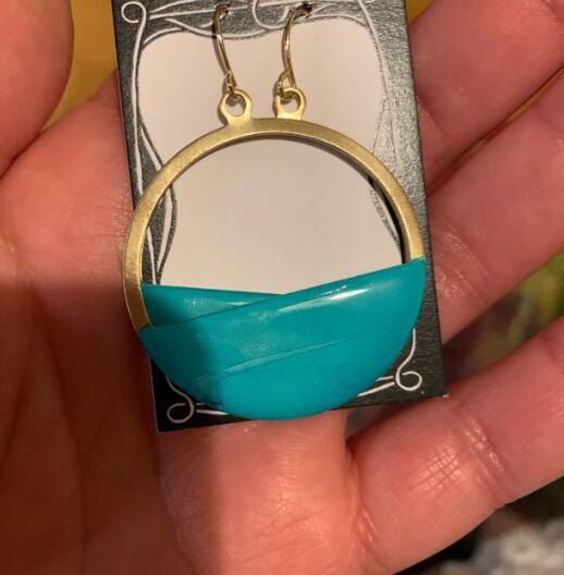 Vintage Handmade Gold Earring