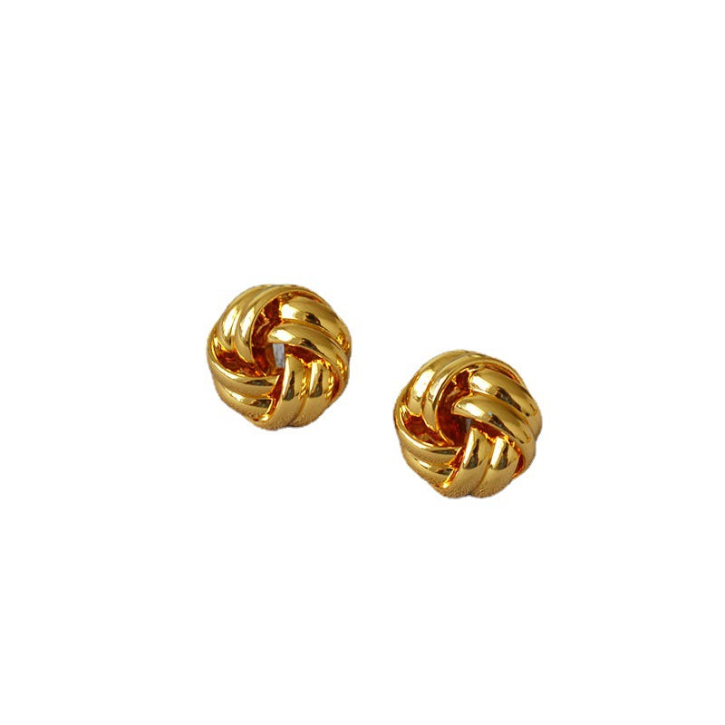 Vintage Handmade Gold Earring