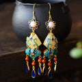 Delicate Artisan Gold Earring