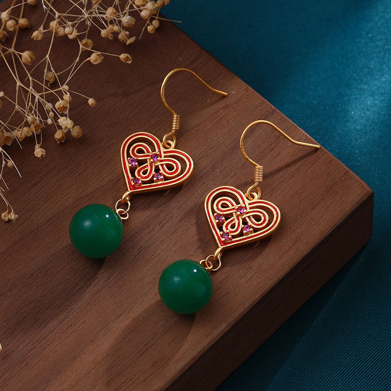 Delicate Artisan Gold Earring