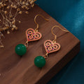 Delicate Artisan Gold Earring