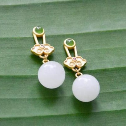Delicate Artisan Gold Earring