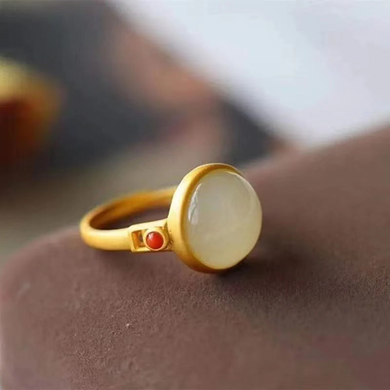Delicate Artisan Gold Ring