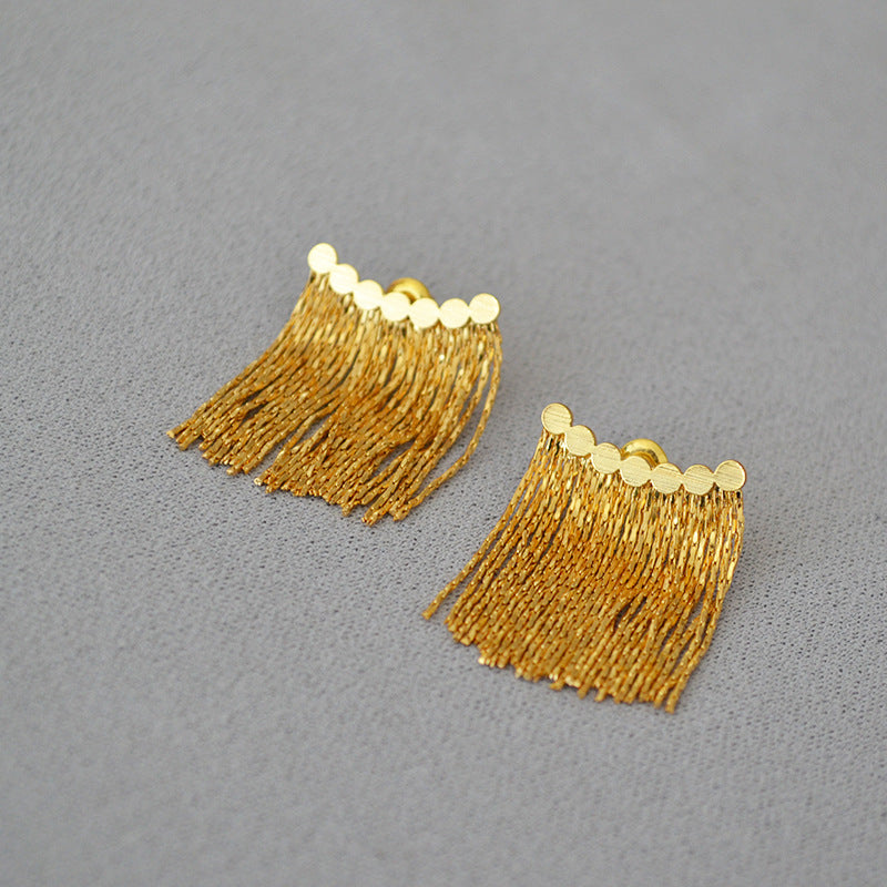 Delicate Artisan Gold Earring