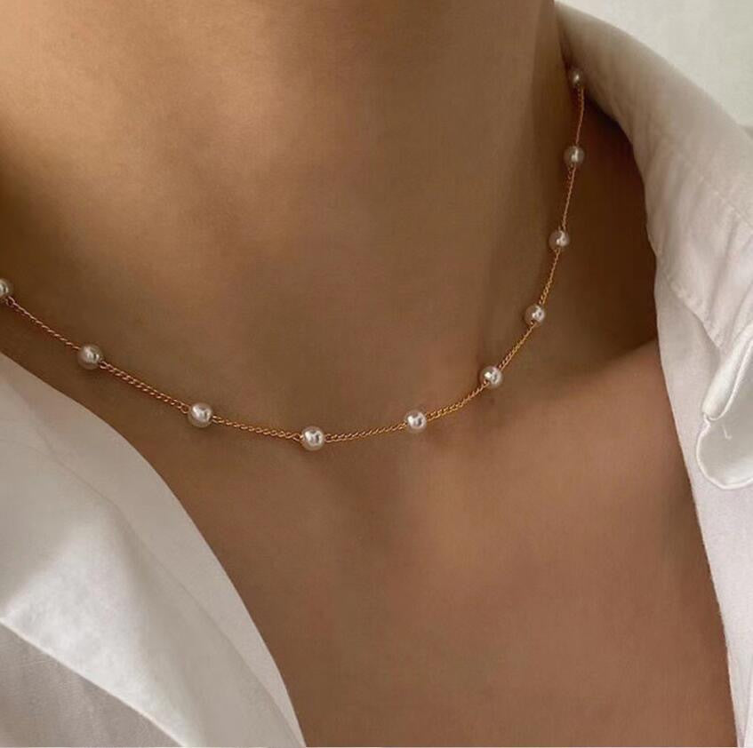 Delicate Artisan Pearl Chain