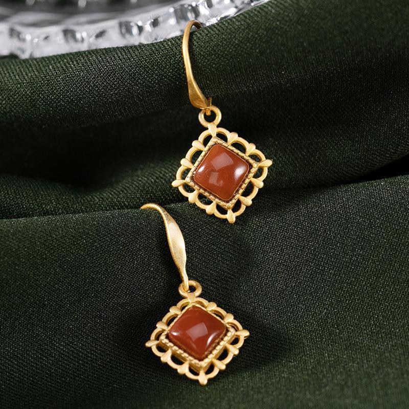 Delicate Artisan Gold Earring