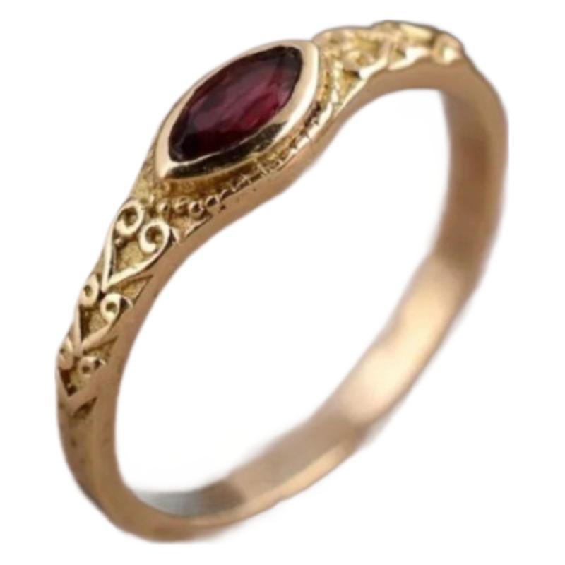 Delicate Artisan Gold Ring