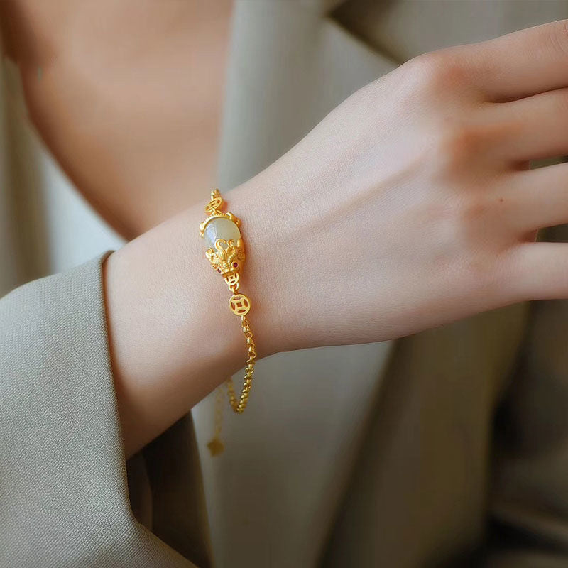 Vintage Handmade Gold Bracelet