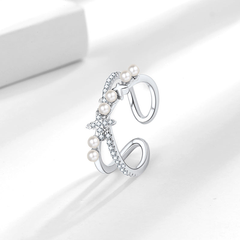 Romantic Pearl Ring for Special Moments