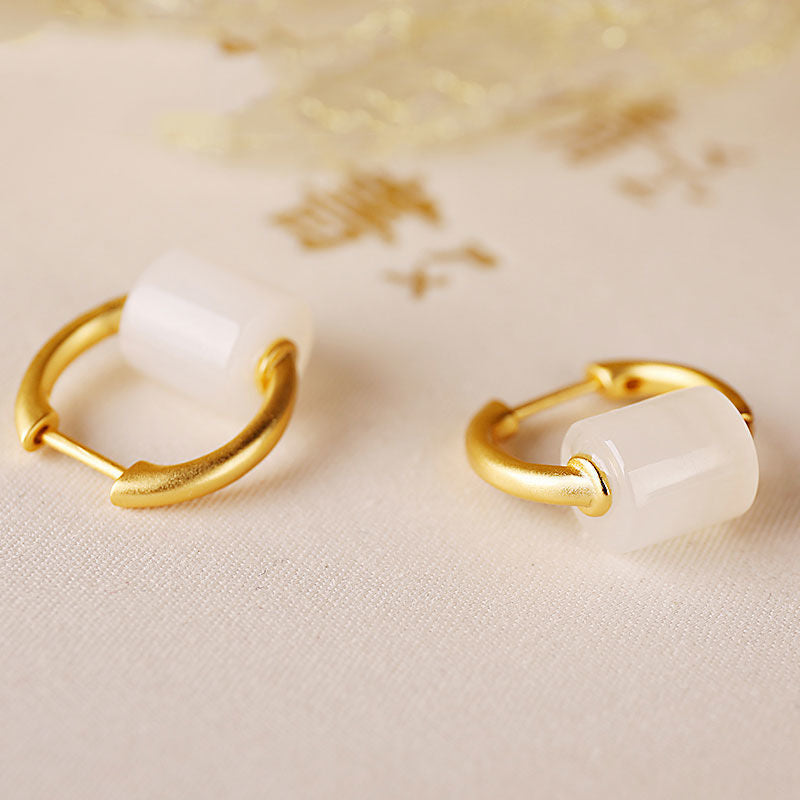 Delicate Artisan Gold Earring