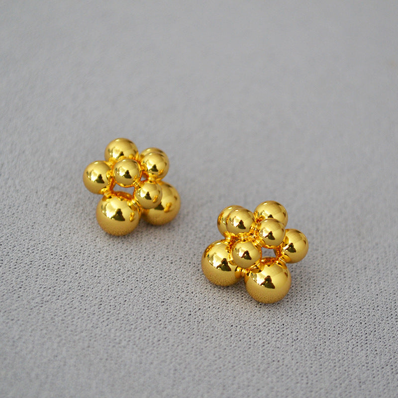 Vintage Handmade Gold Earring