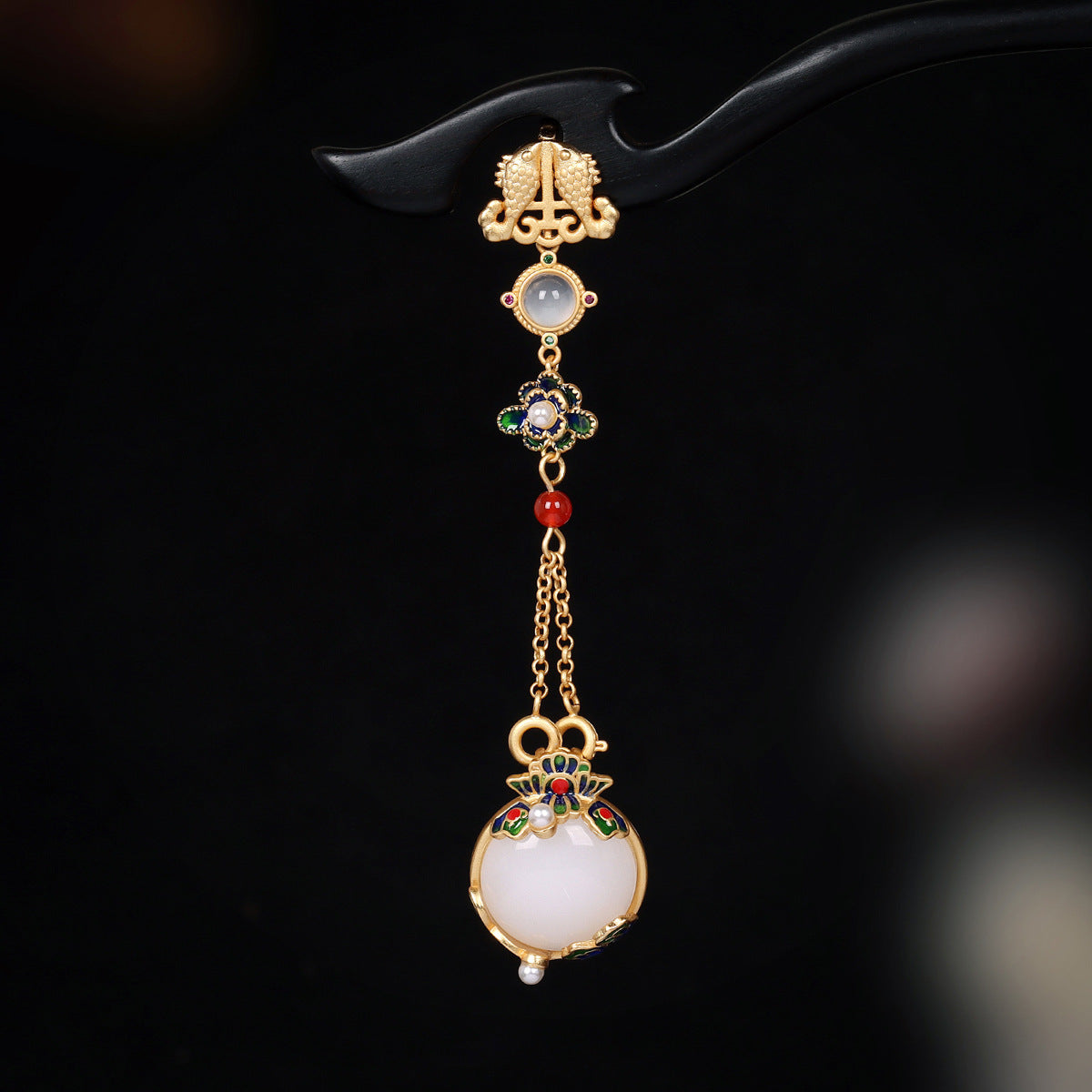 Delicate Artisan Gold Pendant