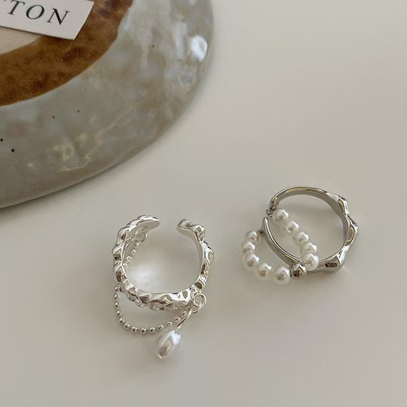 Delicate Artisan Pearl Ring