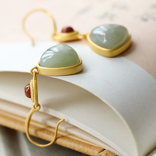Delicate Artisan Gold Earring