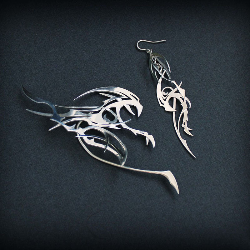 Vintage Handmade Silver Earring