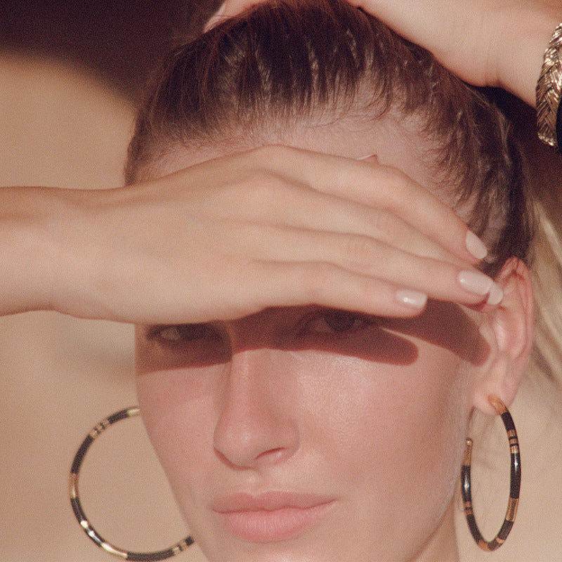 Vintage Handmade Gold Earring