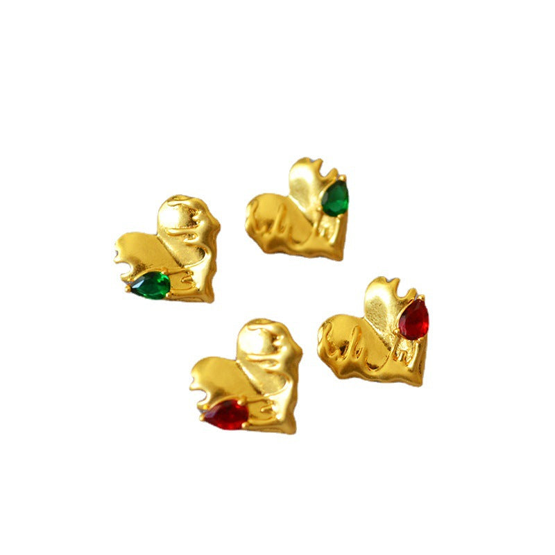 Delicate Artisan Gold Earring